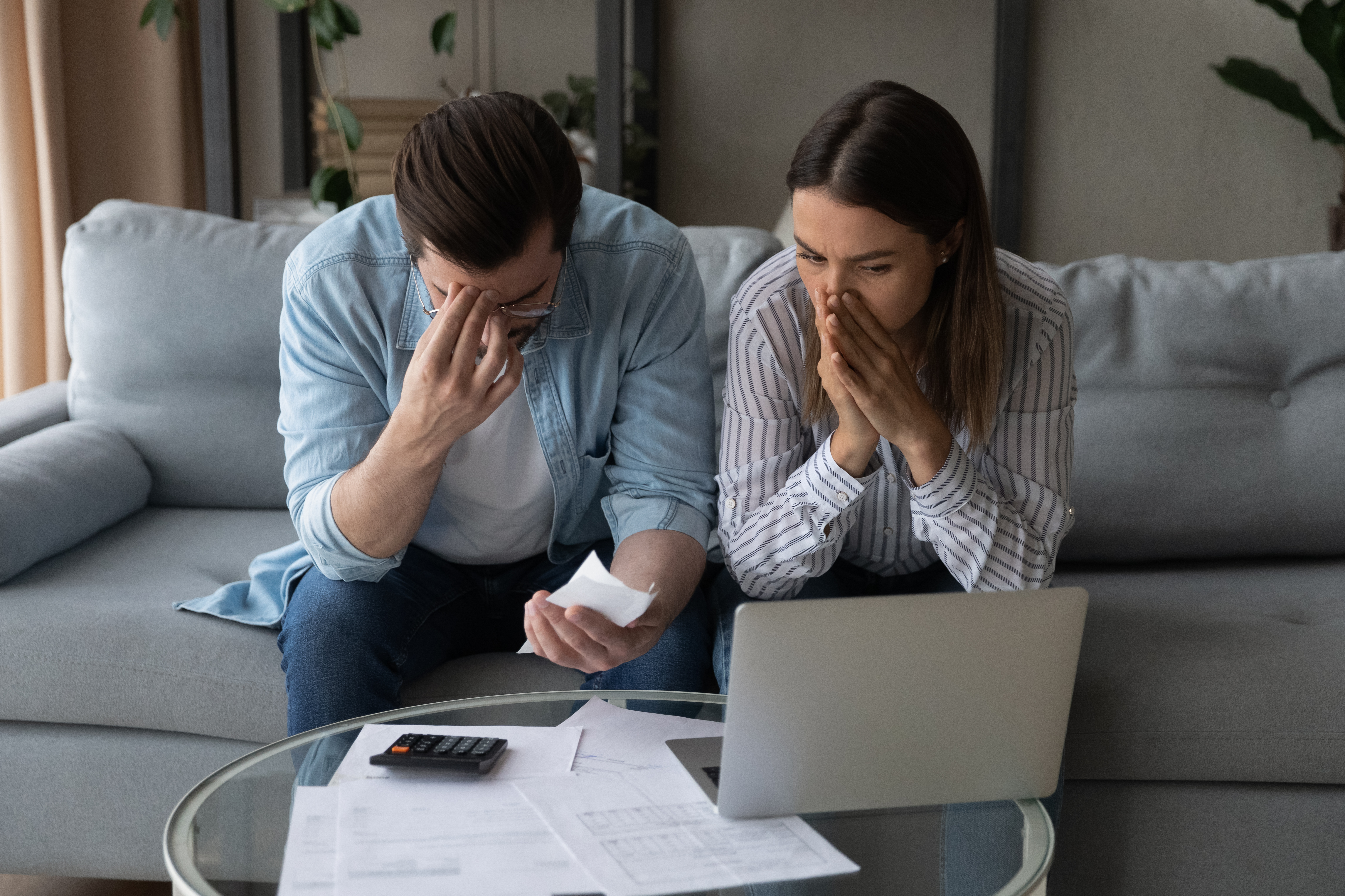 Upset millennial married couple | Source: Shutterstock