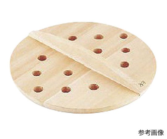 厚手サワラ木蓋穴明 15cm　