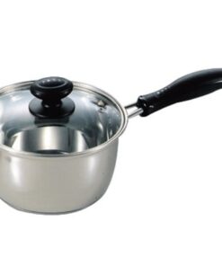 レシェンテ　3層底ガラス蓋付片手鍋　16cm　H-921