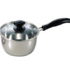 レシェンテ　3層底ガラス蓋付片手鍋　16cm　H-921