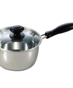 レシェンテ　3層底ガラス蓋付片手鍋　16cm　H-921