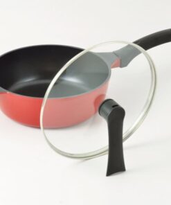 ブルーダイヤモンドコートIH対応ガラス蓋付おまかせパンNEO　24cm　HB-2905