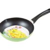 デリシュ　ふっ素加工深型フライパン　24cm　グリーン　HB-7869