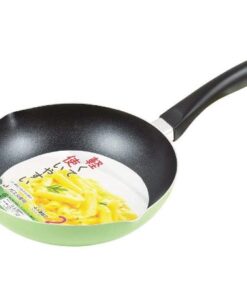 デリシュ　ふっ素加工深型フライパン　24cm　グリーン　HB-7869