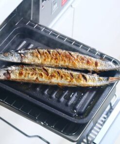 グリルのお手入れ簡単焼魚トレー マーブル グリルプレート キッチン用品　1008812